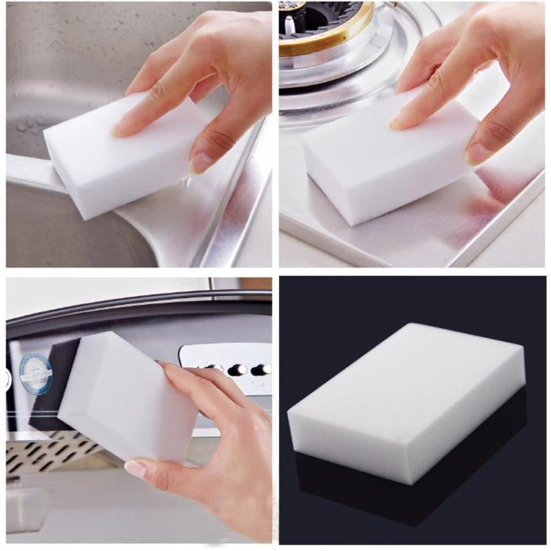 10pcs Cleaning Magic Sponge Eraser Melamine Cleaner Multi functional Foam
